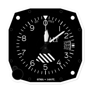 West Pond Heliport (07MA) Altimeter Stickers