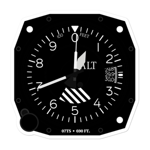 Cross-Country Estates Airport (07TS) Altimeter Stickers