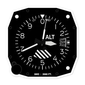 Symms Airport (08ID) Altimeter Stickers