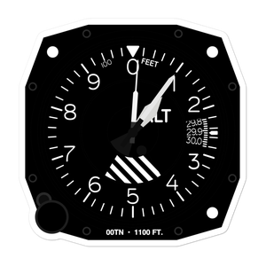 Ragsdale Road Airport (00TN) Altimeter Stickers