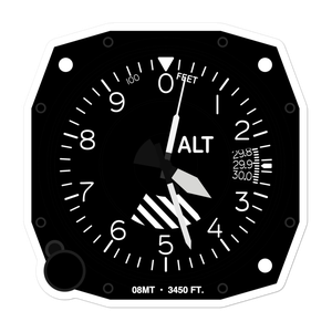 Matovich Airport (08MT) Altimeter Stickers