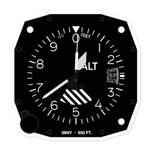 Md1 Airport (08NY) Altimeter Stickers