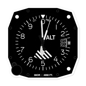 Saxon Sycan Airport (08OR) Altimeter Stickers
