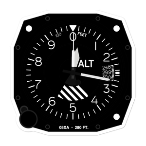 Knolle Ranch Airport (08XA) Altimeter Stickers