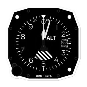 Peterson Airport (08XS) Altimeter Stickers