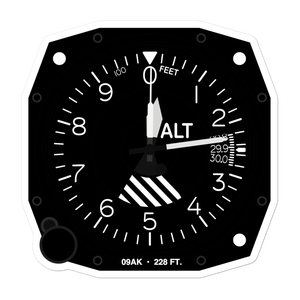 West Beaver Airport (09AK) Altimeter Stickers