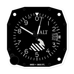 Taylor Ranch Landing Area Airport (09ID) Altimeter Stickers