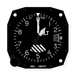 Pine Hill Airport (09LL) Altimeter Stickers