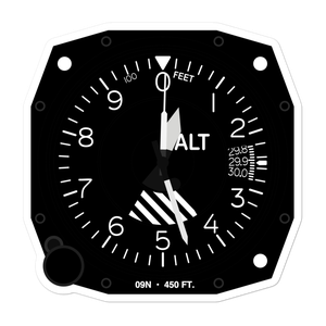 Airhaven Airport (09N) Altimeter Stickers