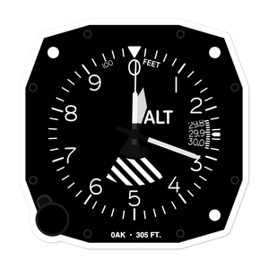 Pilot Station Airport (0AK) Altimeter Stickers
