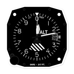Mission Field-Marotti Memorial Airport (0AR2) Altimeter Stickers