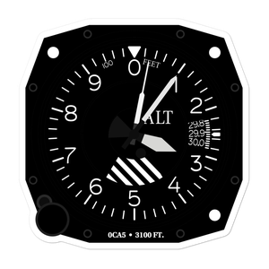 Hoffman Private Airport (0CA5) Altimeter Stickers
