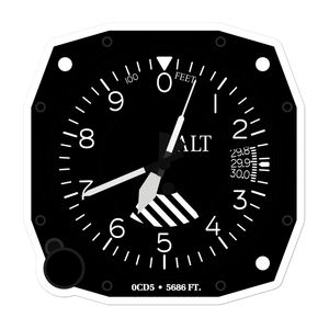 Pinon Canyon Airport (0CD5) Altimeter Stickers