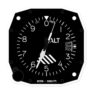 Swedish S.W. Medical Heliport (0CD9) Altimeter Stickers