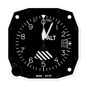 Sutter Butte Dusters Airport (0CN2) Altimeter Stickers