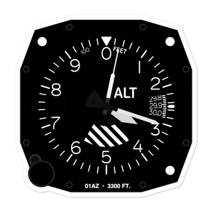 Yat Heliport (01AZ) Altimeter Stickers