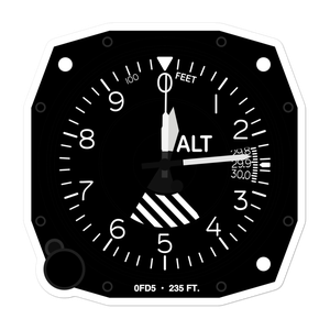 Breezy Knoll Airport (0FD5) Altimeter Stickers