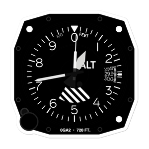 Airnautique, Inc. Airport (0GA2) Altimeter Stickers