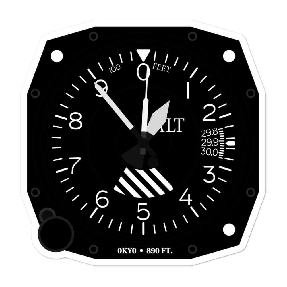 Owen Air Park (0KY0) Altimeter Stickers 