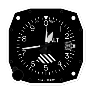 Stender Airport (01IA) Altimeter Stickers