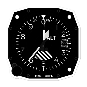 Saint Peter's Seaplane Base (01ME) Altimeter Stickers