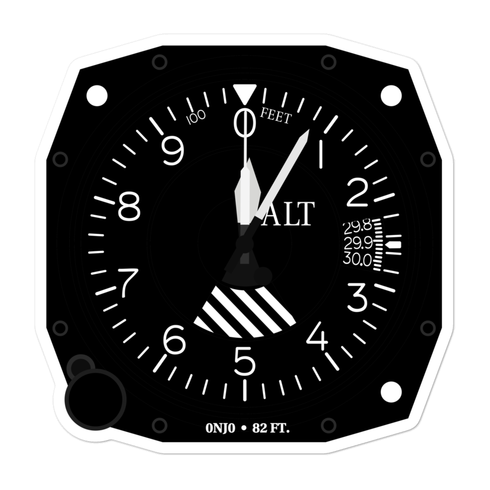 Atlantic City Medical Center Heliport (0NJ0) Altimeter Stickers 