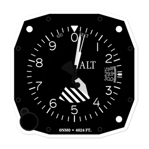 Columbus Municipal Airport (0NM0) Altimeter Stickers