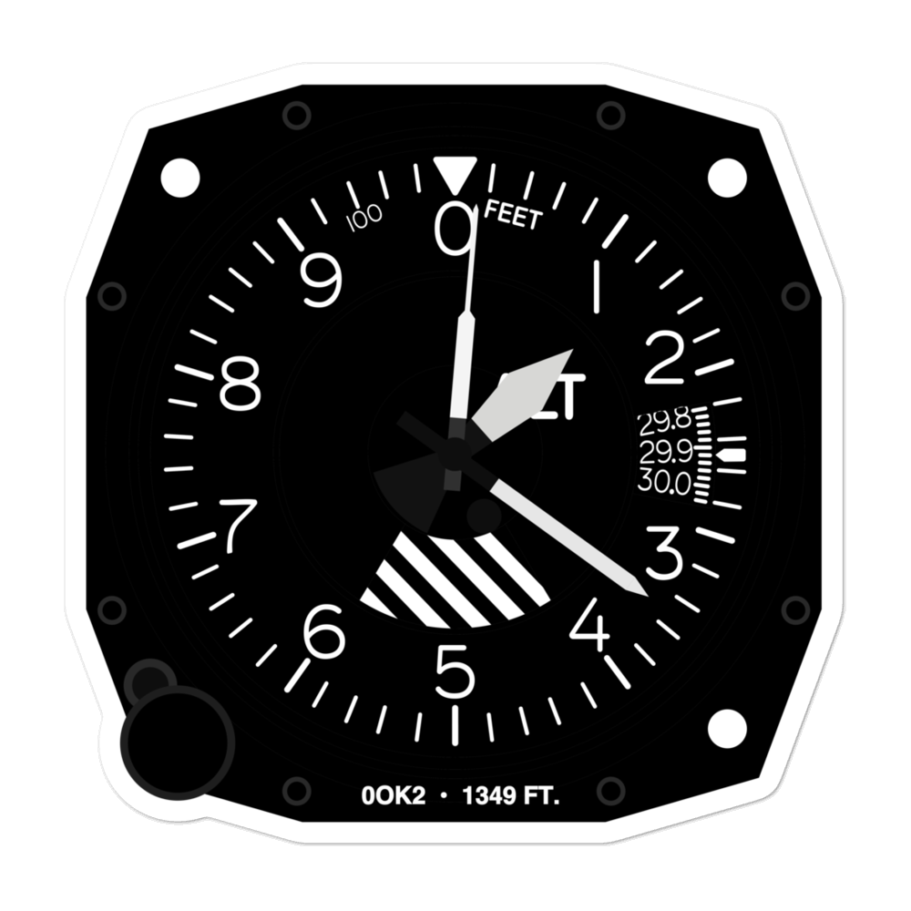 Parkview Hospital Heliport (0OK2) Altimeter Stickers 