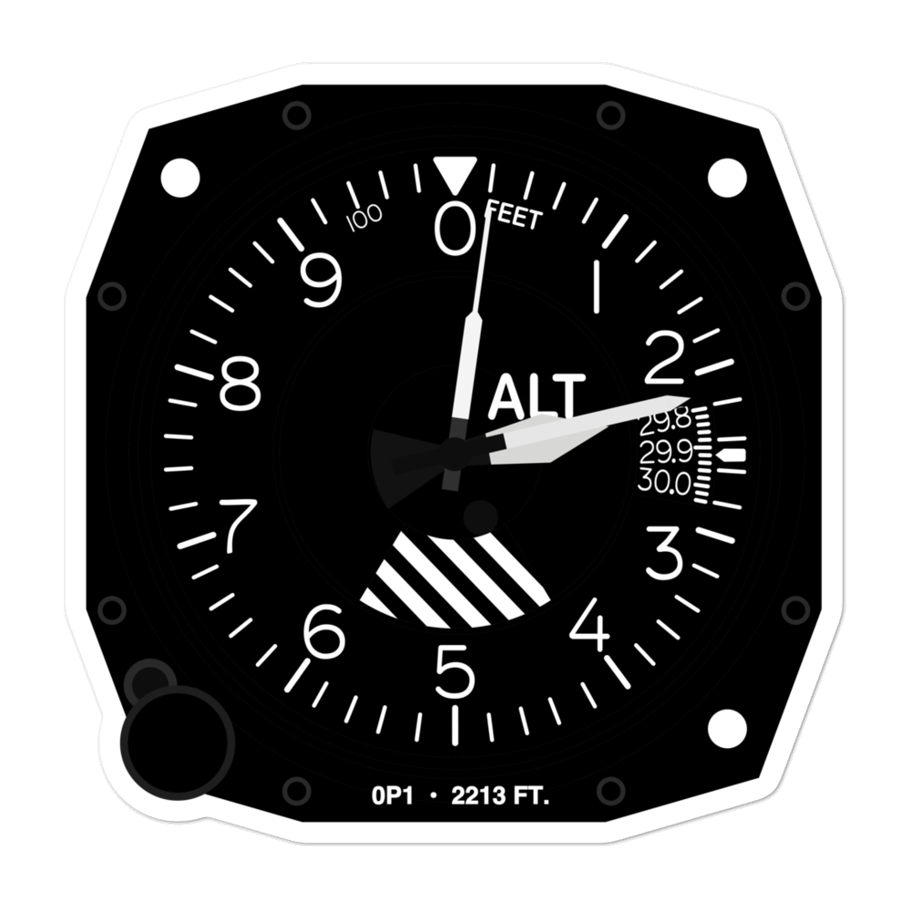 Van Pak Airport (0P1) Altimeter Stickers 