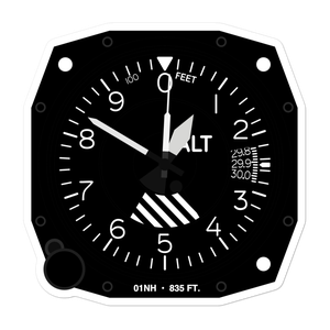 Moore Airfield (01NH) Altimeter Stickers