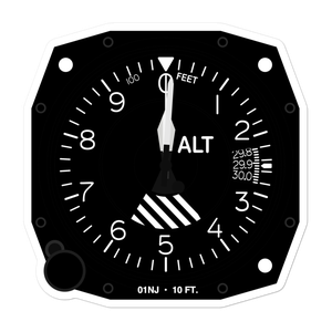 Albert Guido Memorial Heliport (01NJ) Altimeter Stickers