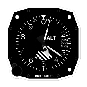 Red & White Flying Service Airport (01OR) Altimeter Stickers