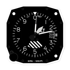 Pine Heliport (01PA) Altimeter Stickers