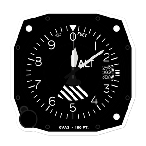 Hunt Airport (0VA3) Altimeter Stickers