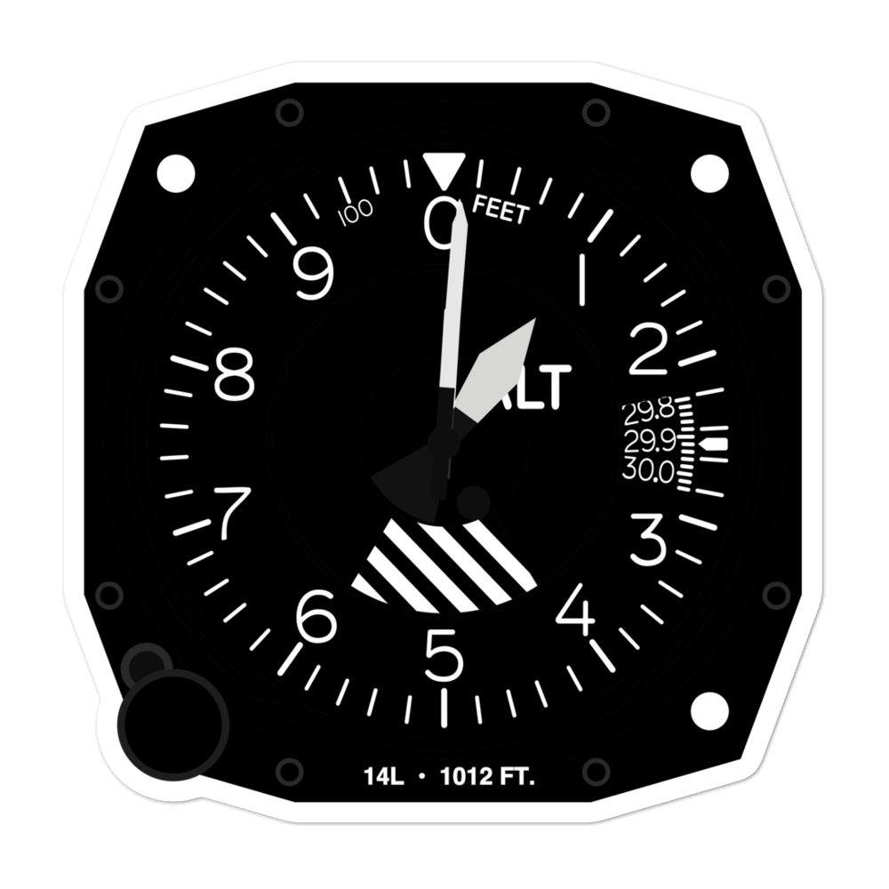 Devonshire Area Heliport (14L) Altimeter Stickers 