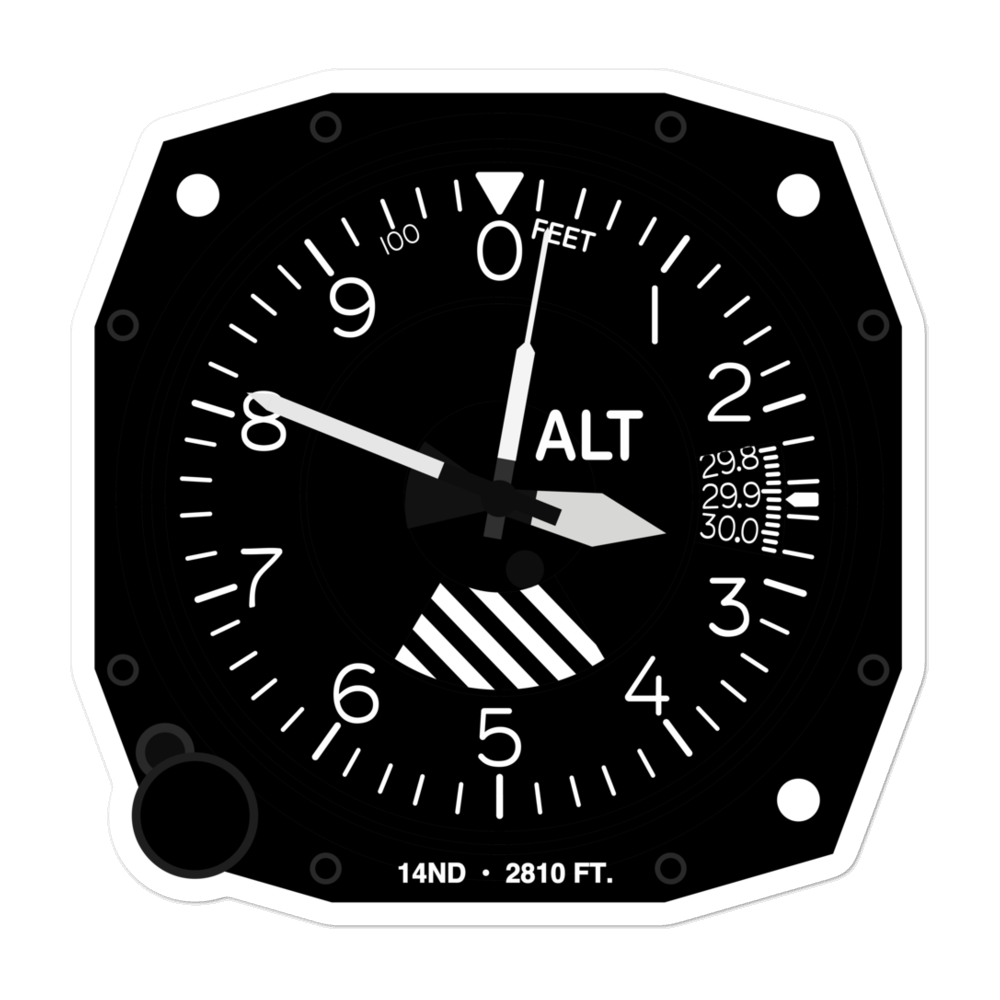 Hagen Private Airport (14ND) Altimeter Stickers 