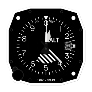 Riveredge Airpark (19NK) Altimeter Stickers