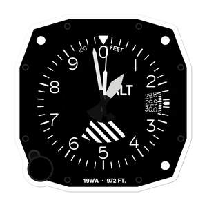 Key Way Airport (19WA) Altimeter Stickers