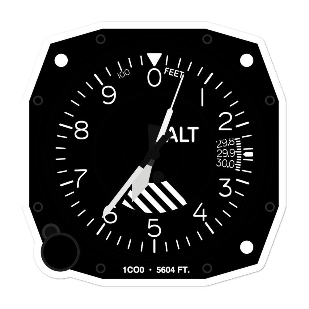 Aurora Regional Medical Center Heliport (1CO0) Altimeter Stickers 