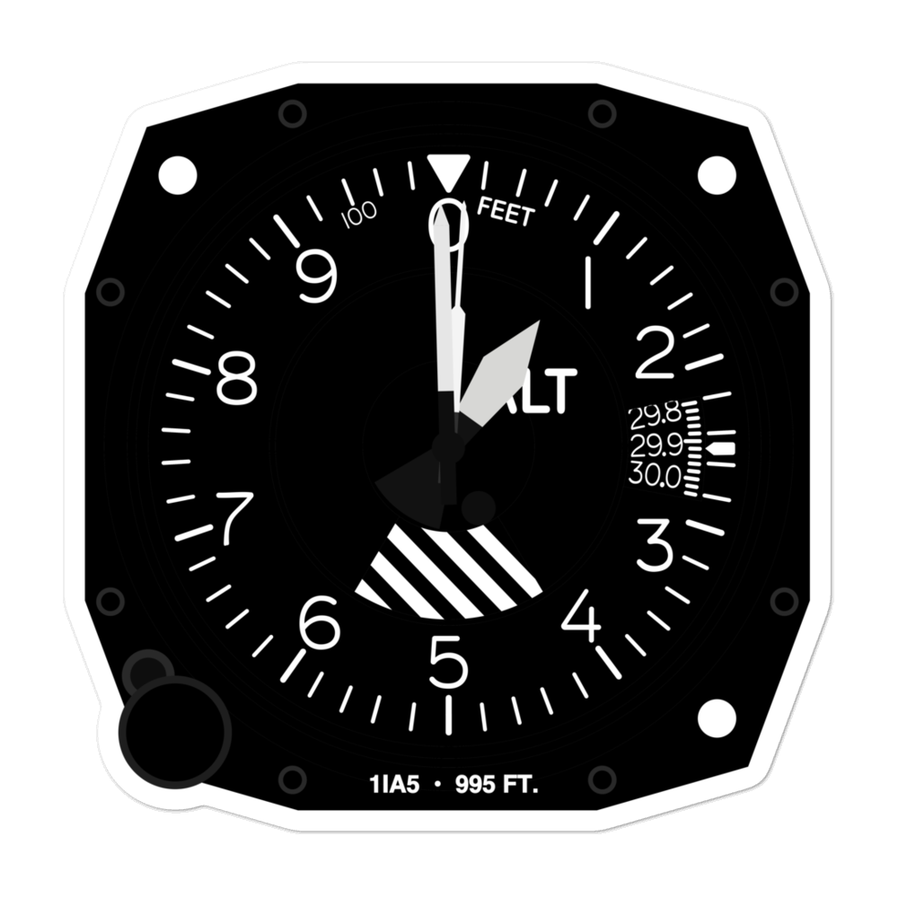 Sch Heliport (1IA5) Altimeter Stickers 
