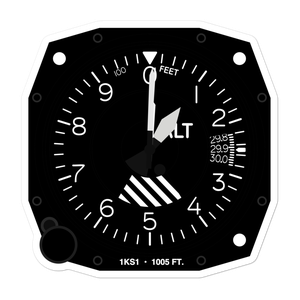 Cochran Airport (1KS1) Altimeter Stickers