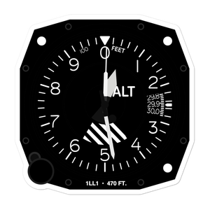 Lawrence Co Memorial Hospital Heliport (1LL1) Altimeter Stickers
