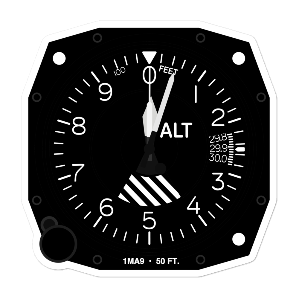 Morton Hospital Heliport (1MA9) Altimeter Stickers 