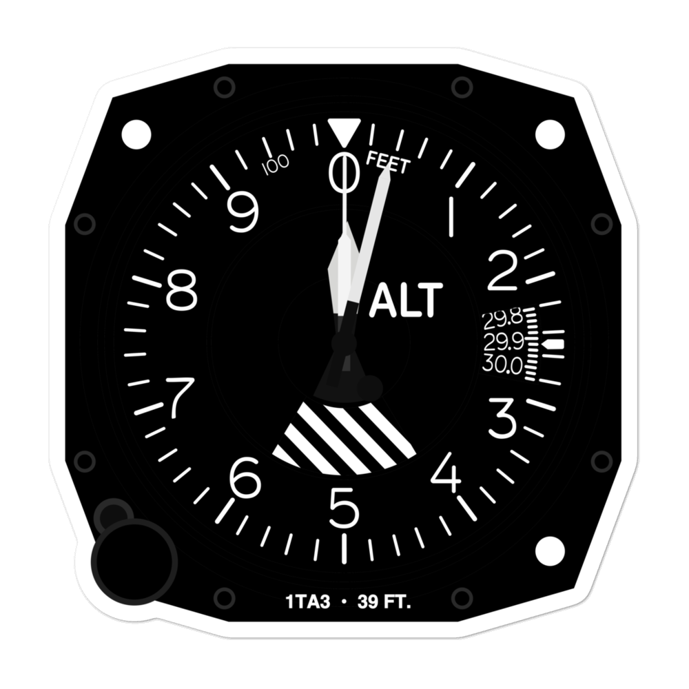 D W C Heliport (1TA3) Altimeter Stickers 