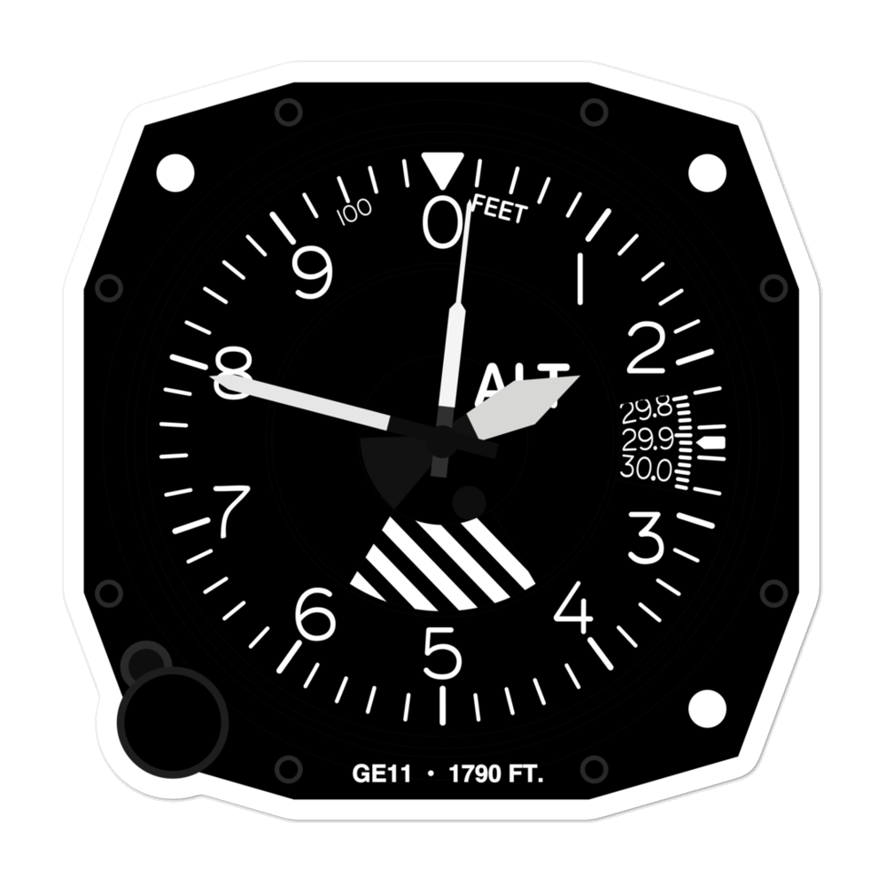 Hogjowl Airport (GE11) Altimeter Stickers 
