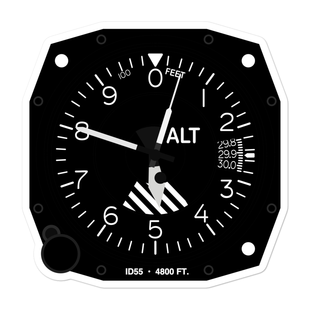 Valley County Hospital Heliport (ID55) Altimeter Stickers 