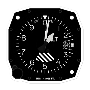 Nuckols Airport (IN41) Altimeter Stickers