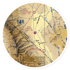 Circle L Ranch Airport (NV27) VFR Sectional Sticker (30 mile)