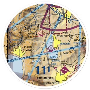 Bailey Ranch Airport (NV13) VFR Sectional Sticker (20 mile)