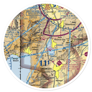 Bailey Ranch Airport (NV13) VFR Sectional Sticker (30 mile)